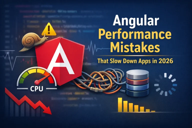 Angular performance mistakes that slow down apps in 2026