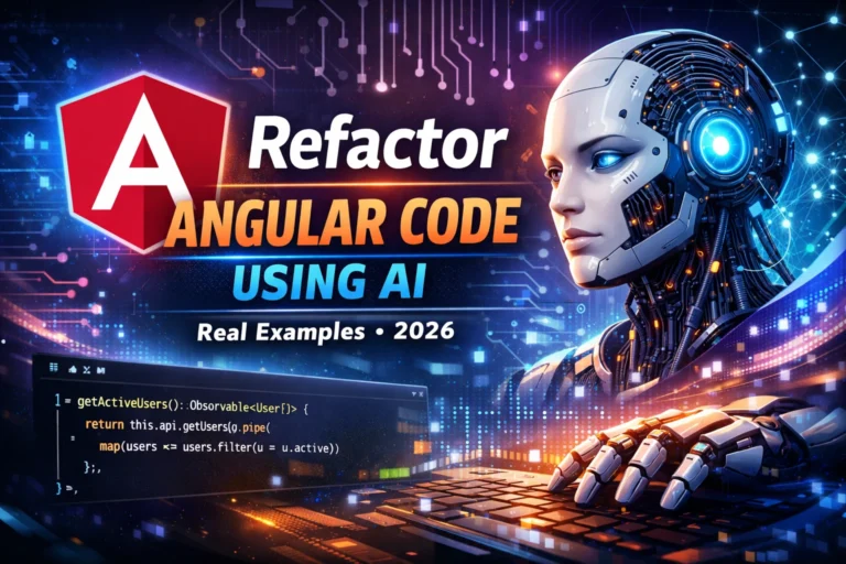 Refactor Angular code using AI with real examples in 2026