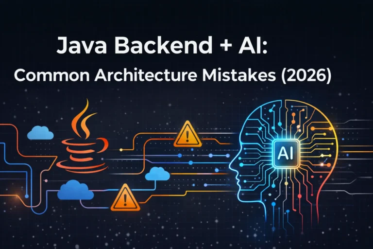 Common mistakes when using AI in Java backend architecture in 2026